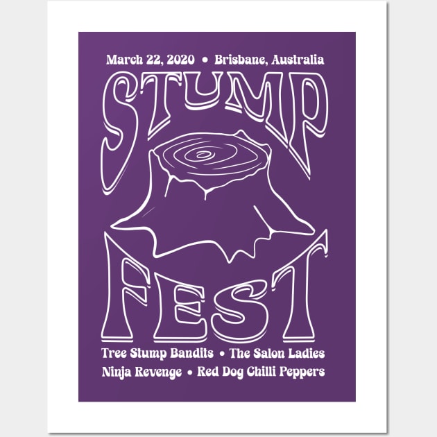 Stumpfest concert shirt - Dark Colors Wall Art by Cre8tiveTees